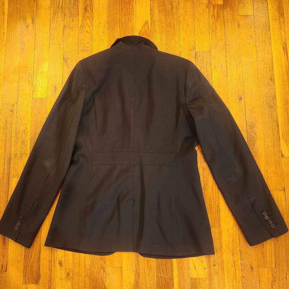 Navy Blue Talbots Boyfriend Two Button Blazer Women's Size 14L Great Condition - Picture 4 of 15